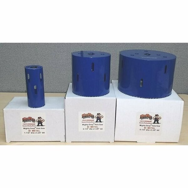 2-3/4 In dia x 3-1/4 In Drill Depth Bi Metal Hole Saw, Mighty Deep, Mfr#: MDB-544